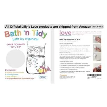 Lilly's Love Bath Toy Storage - Quick Dry and Easy Organizer