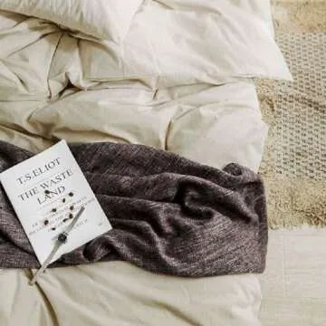 ETDIFFE Beige Comforter Set Queen - Soft Comfortable Bedding