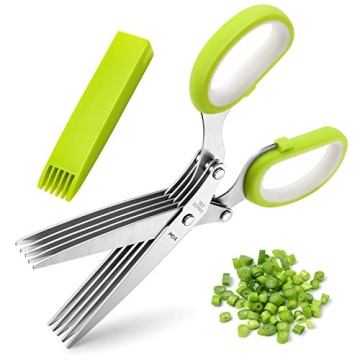 X-Chef 5-Blade Herb Shears: Kitchen Scissors for Chopping Fresh Herbs Effortlessly