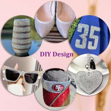 25000Pcs Resin Rhinestones with Tweezers for Crafting, Silver Clear Flatback Gems, Bedazzling Crystal with 3Pcs 10ml B7000 Jewelry Glue for DIY Crafts Clothing Tumblers Shoes Fabric Nail Art