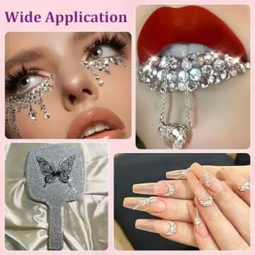 25000Pcs Resin Rhinestones with Tweezers for Crafting, Silver Clear Flatback Gems, Bedazzling Crystal with 3Pcs 10ml B7000 Jewelry Glue for DIY Crafts Clothing Tumblers Shoes Fabric Nail Art