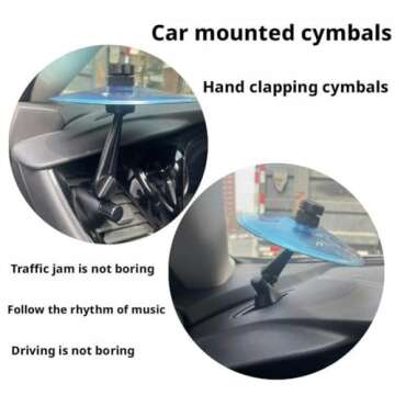Car Cymbal Air Vent Mini Drum for Fun Driving Sessions