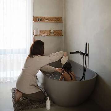 mushie Baby Bath Rinse Cup | 100% Food Grade Silicone | Wash Rinser Cup For Kids (Shifting Sand)