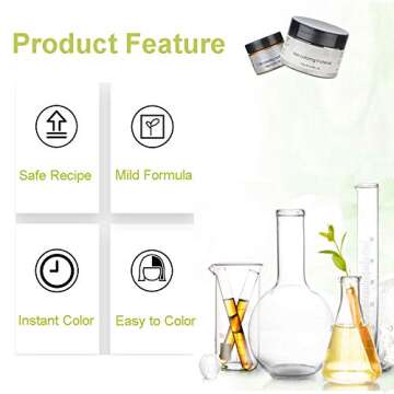 Permotary Hair Color Wax Styling Cream Mud, Temporary Hair Dye Wax Great for Party, Cosplay, Halloween,Fancy Dress, 4.23 OZ (Red)