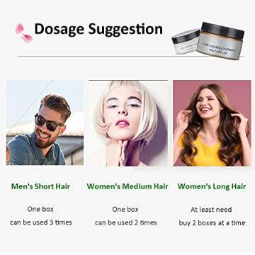 Permotary Hair Color Wax Styling Cream Mud, Temporary Hair Dye Wax Great for Party, Cosplay, Halloween,Fancy Dress, 4.23 OZ (Red)