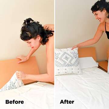 SnugStop The Original Bed Wedge | Gap Filler Between Your Headboard and Mattress | Triangle Pillow W...