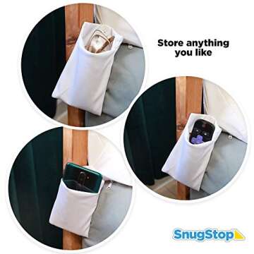 SnugStop The Original Bed Wedge | Gap Filler Between Your Headboard and Mattress | Triangle Pillow Wedge | Bed Filler Wedge | Gap Headboard Filler | Gap Bed Stoppers | Don't Lose Your Pillow(Twin)