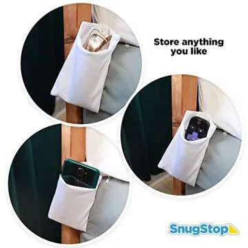 SnugStop The Original Bed Wedge | Gap Filler Between Your Headboard and Mattress | Triangle Pillow Wedge | Bed Filler Wedge | Gap Headboard Filler | Gap Bed Stoppers | Don't Lose Your Pillow(Twin)