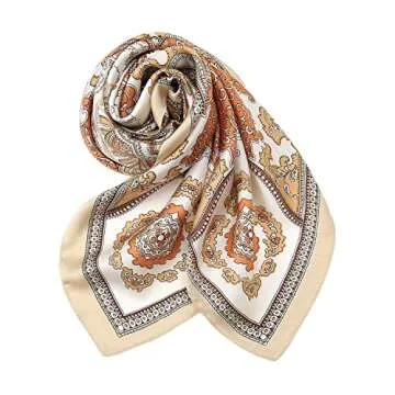 RIIQIICHY Womens Head Hair Scarf Like Satin Silk Scarf Sleeping Hair Wrapping Night 27.5"