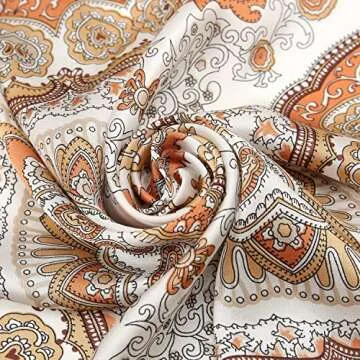 RIIQIICHY Womens Head Hair Scarf Like Satin Silk Scarf Sleeping Hair Wrapping Night 27.5"