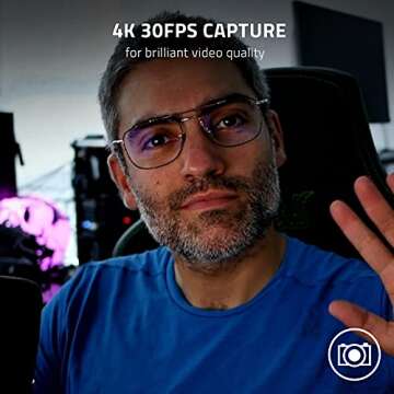 Razer Ripsaw X - USB Capture Card with 4K Camera Connection for Full 4K Streaming (4K 30FPS Capture,...