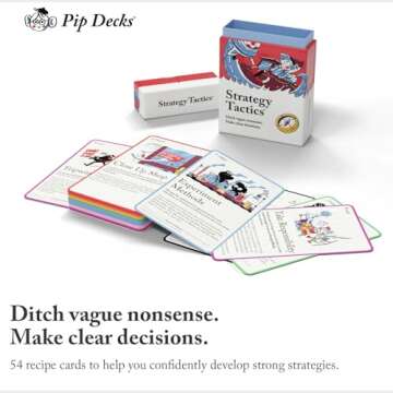 Pip Decks Strategy Tactics Card Deck: Business Planning & Leadership Tool