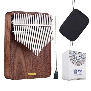 LingTing Kalimba 21 Keys Thumb Piano Mbira Finger Piano Gift for Kids Adult Beginners Professional?...