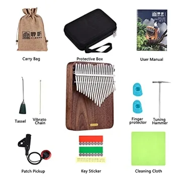 LingTing Kalimba 21 Keys Thumb Piano for All Ages