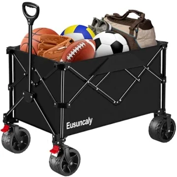 200L Huge Collapsible Folding Wagon Cart for All Terrain