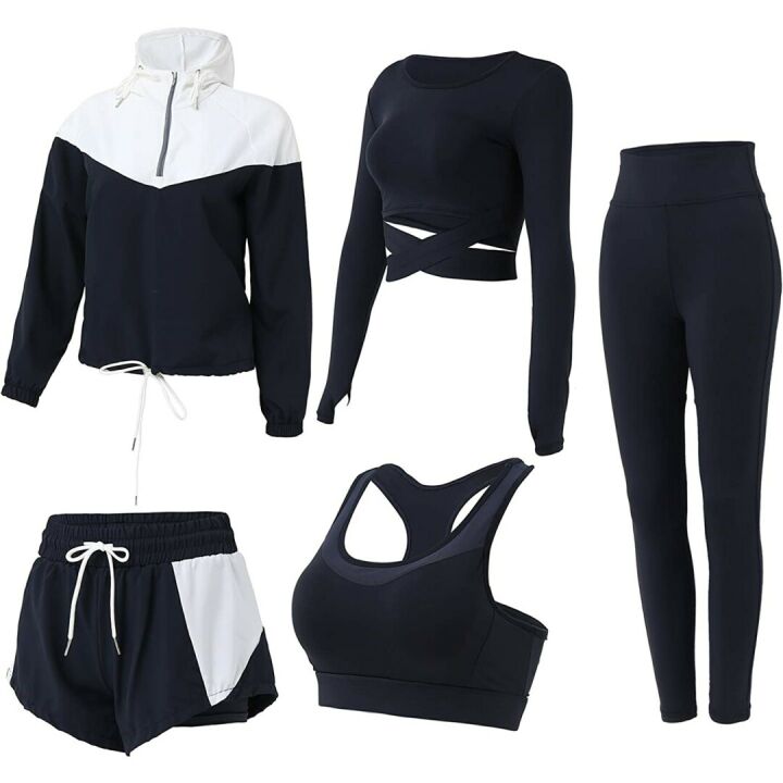 Inmarces Women's 5 PCS Yoga & Activewear Sets