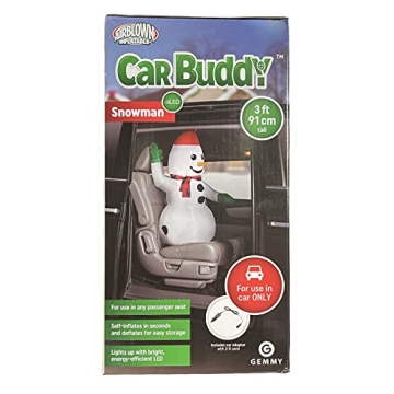 Festive Gemmy Car Buddy Inflatable Snowman for Holiday Cheer