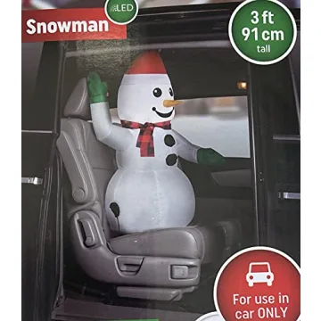 Gemmy Inflatable Snowman Car Decoration for Holiday Fun