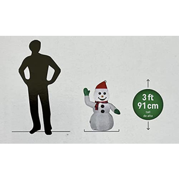 Gemmy Inflatable Snowman Car Decoration for Holiday Fun