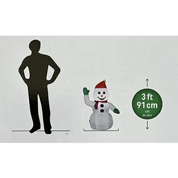 Gemmy Inflatable Snowman Car Decoration for Holiday Fun