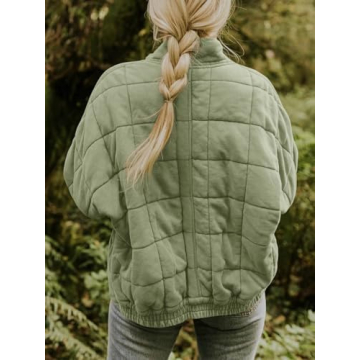 Warm Womens Lightweight Quilted Jacket for Winter Style