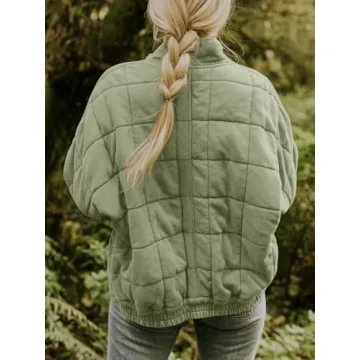 Warm Womens Lightweight Quilted Jacket for Winter Style