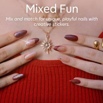 modelones Gel Nail Polish Kit with U V Light, Milky White Burgundy Red Bronze Nude Pink Manicure Sta...