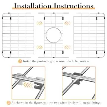 Durable Stainless Steel Sink Protector for Kitchens