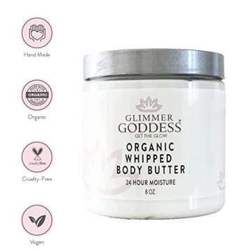 Glimmer Goddess Organic Whipped Body Butter - Vegan Hydration
