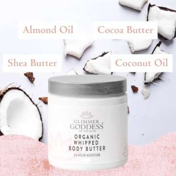 Glimmer Goddess Organic Whipped Body Butter - Vegan Hydration