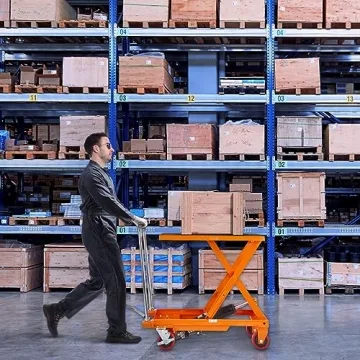 VEVOR Hydraulic Lift Table Cart 500lbs Capacity 28.5" Lift