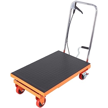 VEVOR Hydraulic Lift Table Cart 500lbs Capacity 28.5" Lift