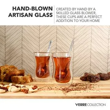 Verre Collection 4.25 oz Turkish Tea Cups Set of 2