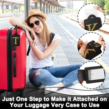 Personalized Initial Luggage Tags - Stylish Travel Accessories