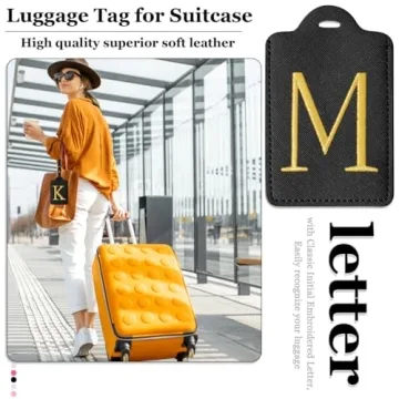 Personalized Initial Luggage Tags - Stylish Travel Accessories