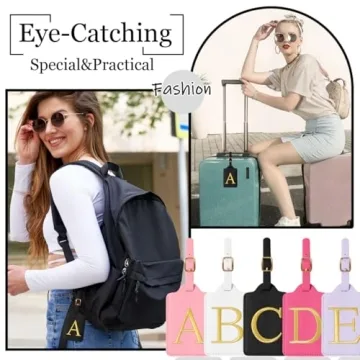 Personalized Initial Luggage Tags - Stylish Travel Accessories