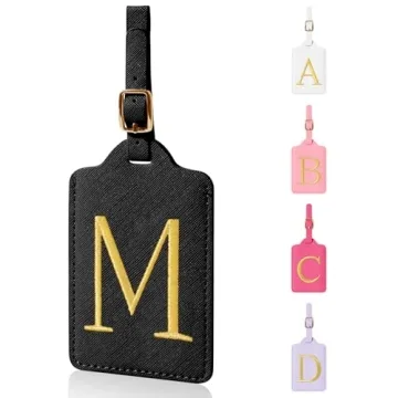 Personalized Initial Luggage Tags - Stylish Travel Accessories