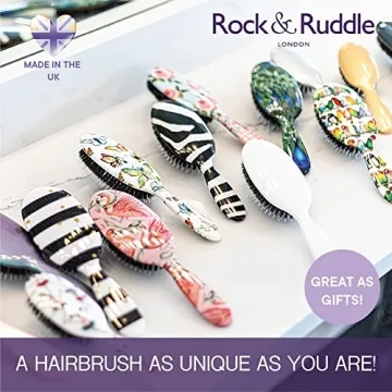 Rock & Ruddle Boar Bristle Hair Brush for All Hair Types