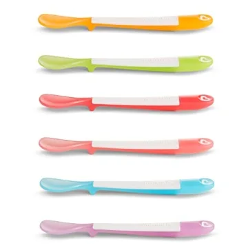 Munchkin Lift Baby and Toddler Spoons, Multicolored Set of 6