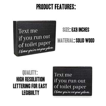 Funny Bathroom Signs for Humorous Home Decor