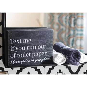 Funny Bathroom Signs for Humorous Home Decor