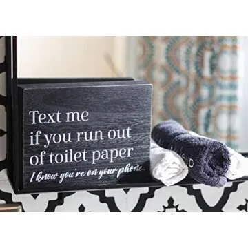 Funny Bathroom Signs for Humorous Home Decor