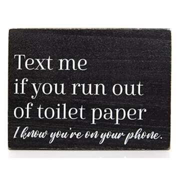 Funny Bathroom Signs for Humorous Home Decor