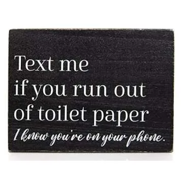 Funny Bathroom Signs for Humorous Home Decor