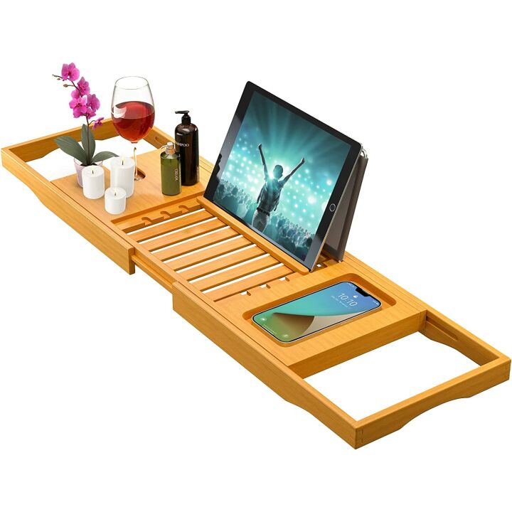Luxury Bath Caddy Tub Table for Ultimate Relaxation