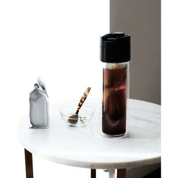 SOMA 12oz Double Wall Cold Brew Bottle in Black