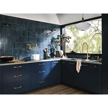 Moen Brushed Gold Pot Filler - Elegant Convenience for Cooking