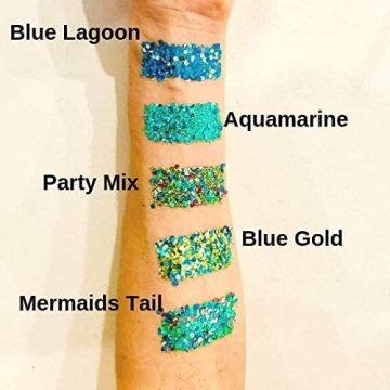 Aqua Biodegradable Glitter Festival Cosmetic Accessory