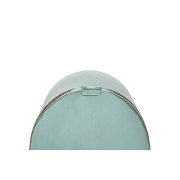 Creative Co-Op Mantel Clock in Distressed Aqua Finish