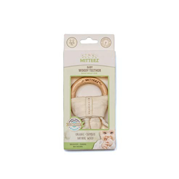 MITTEEZ Organic Wooden Teether for Safe Teething